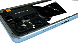 Oryginalna Ramka Oczko Aparatu Szkło Kamery Xiaomi Redmi Note 12 Pro 5G Sky Blue z NFC