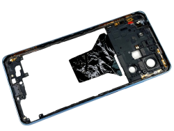 Oryginalna Ramka Oczko Aparatu Szkło Kamery Xiaomi Redmi Note 12 Pro 5G Sky Blue z NFC