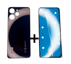 Klapka Baterii Plecki Xiaomi Redmi 12 Czarna + Klej / Zestaw