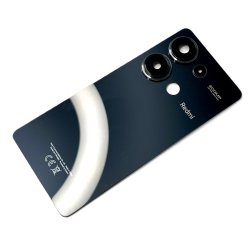 Oryginalna klapka baterii Xiaomi Redmi Note 13 Pro 4G Midnight Black 23117RA68G CE - kompletna