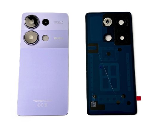 Oryginalna Klapka Baterii Xiaomi Redmi Note 13 Pro 4G Lavender Purple 23117RA68G CE - kompletna