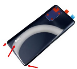 Klapka Baterii Xiaomi Redmi Note 10 Pro Onyx Grey oryginalna OUTLET/3