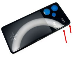 Oryginalna Klapka Baterii Xiaomi Redmi Note 13 Pro Plus 5G Black CE 23090RA98G OUTLET/2