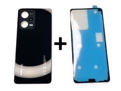 Klapka Baterii Xiaomi Redmi Note 12 Pro 5G Czarna Kompletna + Klej / Zestaw