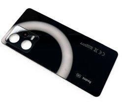Klapka Baterii Xiaomi Redmi Note 12 Pro 5G Czarna Kompletna + Klej / Zestaw