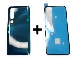 Szklana Klapka Baterii Xiaomi Mi 10 M2001J2G Zielona + Klej / Zestaw