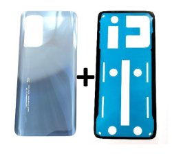 Klapka baterii Xiaomi Mi 10T 5G / Mi 10T Pro Srebrna + Klej / Zestaw