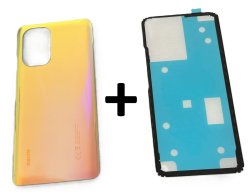 Klapka Baterii Xiaomi Mi 11i 5G M2102K11G Złota + Klej / Zestaw