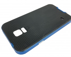 Etui Pokrowiec z Ramką Samsung S5 G900 / S5 Neo G903F Niebieski