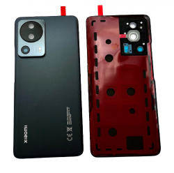 Oryginalna Klapka Baterii Plecki Obudowa Xiaomi 13 Lite CE Black ze Szkłem Aparatu