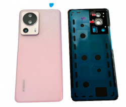 Klapka Baterii Xiaomi 13 Lite 2210129SG Lite Pink z oczkiem aparatu - kompletna
