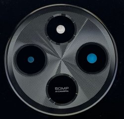 Oczko Aparatu Szkło Kamery Redmi 14C w Obudowie Midnight Black 