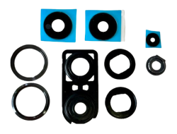 Oczko Aparatu Szkło Kamery Redmi Note 13 Pro 4g z Uchwytem Czarny